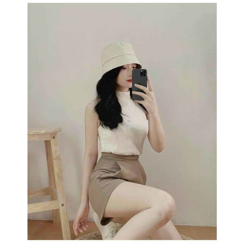 Set bộ nữ - Set bộ áo cổ yếm kèm quần thời trang
