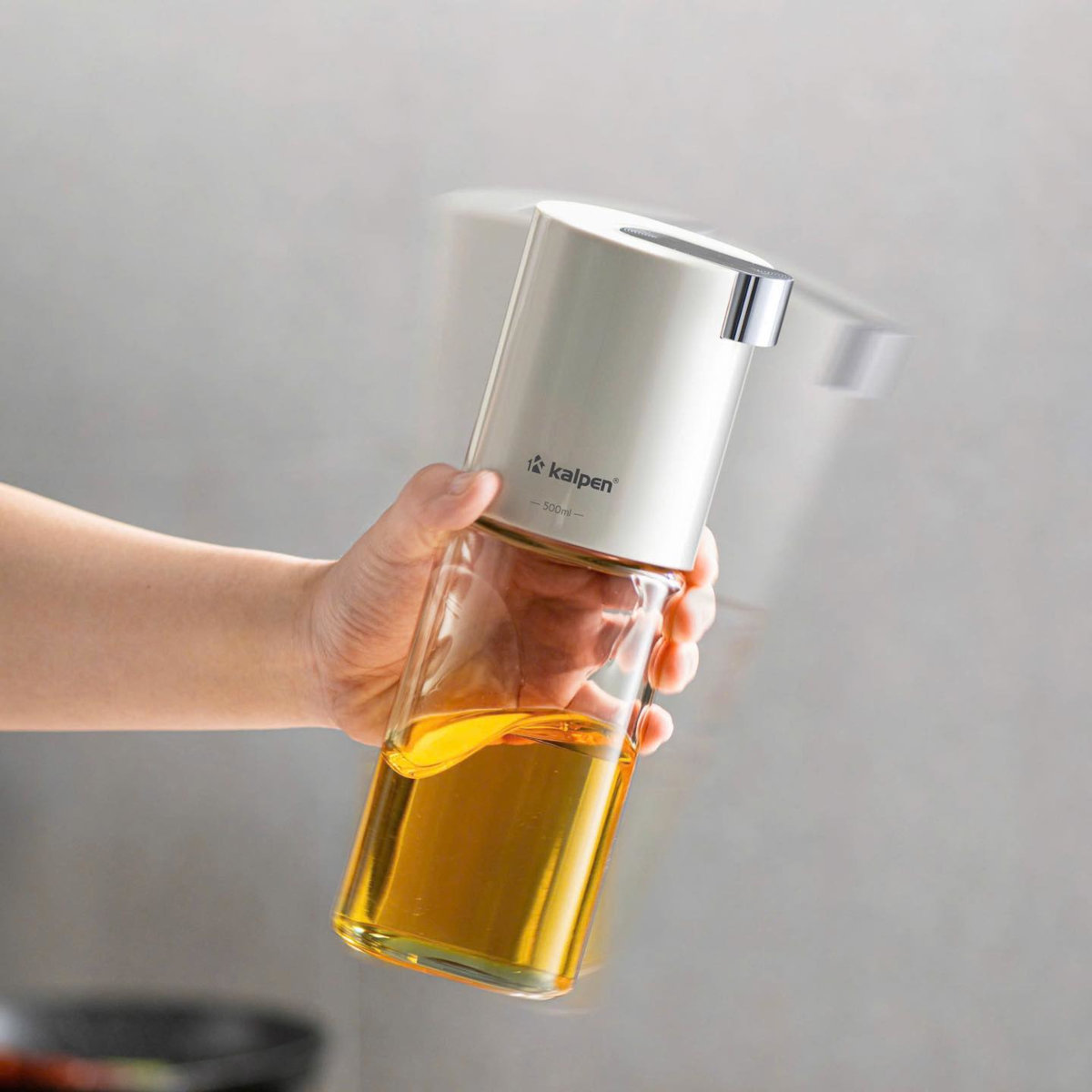 Bình đựng và rót dầu ăn, nước gia vị thủy tinh Kalpen SB1 dung tích 500ml