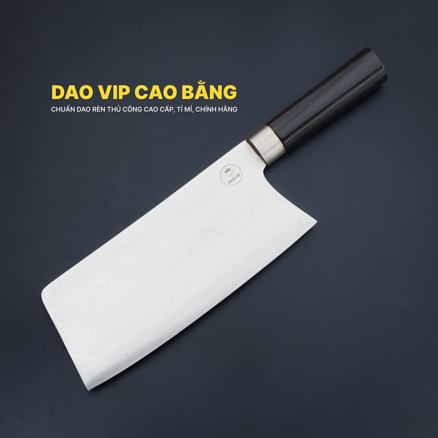 Dao chặt gà thép trắng sắc bén- CGKM DAO VIP CAO BẰNG