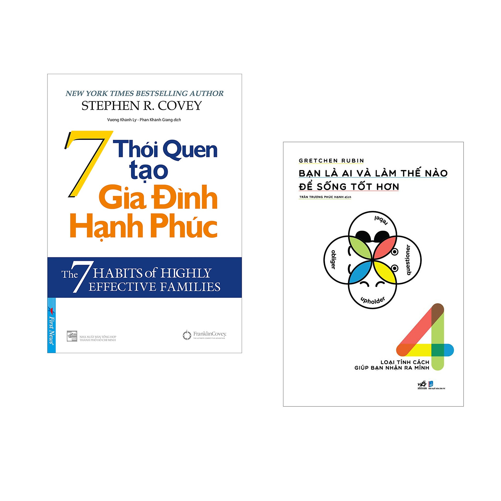 Combo 2 cuốn sách: 7 Thói Quen Tạo Gia Đình Hạnh Phúc + Bạn là ai và làm thế nào để sống tốt hơn