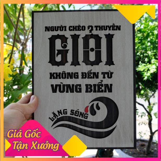 Tranh Slogan treo tường bằng Gỗ nội dung truyền cảm hứng