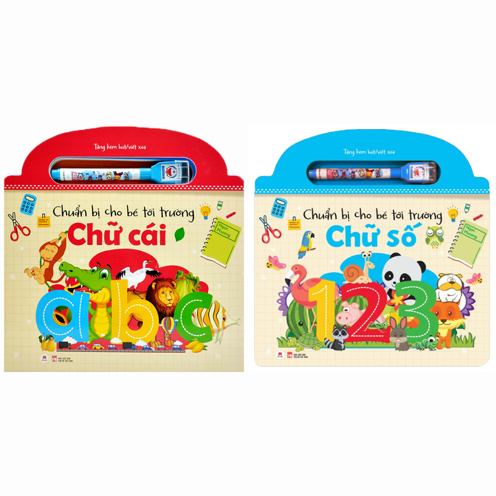 CHUẨN BỊ CHO BÉ TỚI TRƯỜNG - CHỮ SỐ (TẶNG KÈM BÚT VIẾT/XÓA)