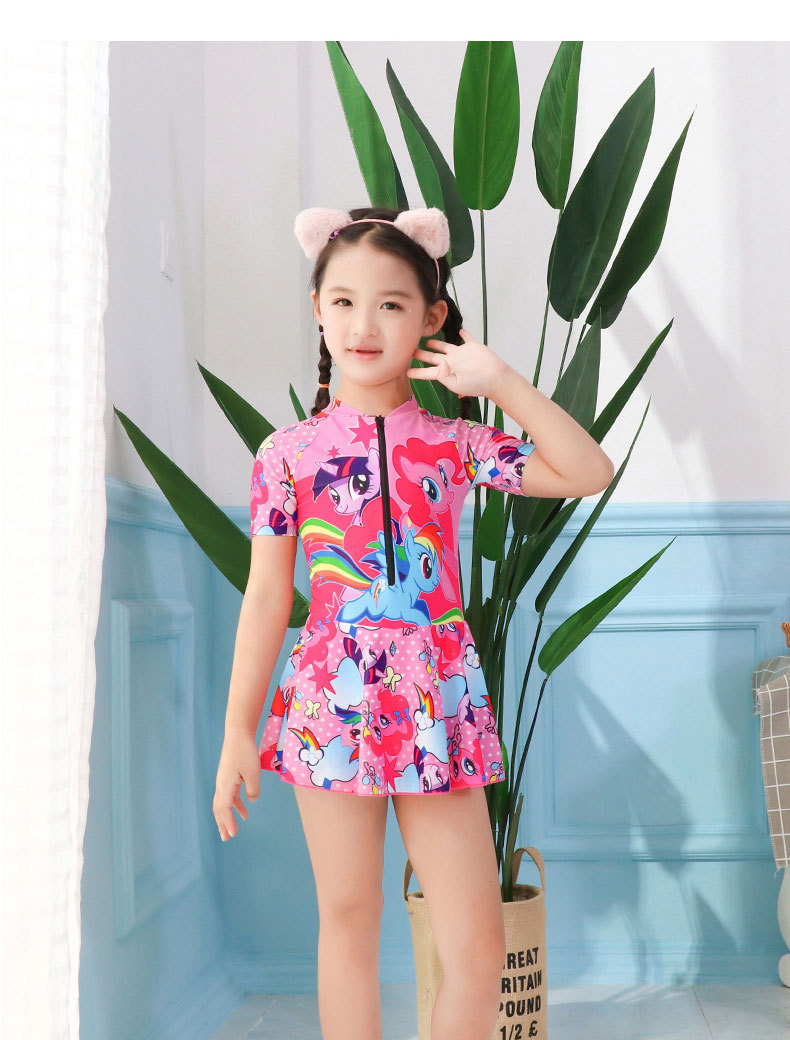 Váy bơi bé gái liền quần họa tiết xinh xắn