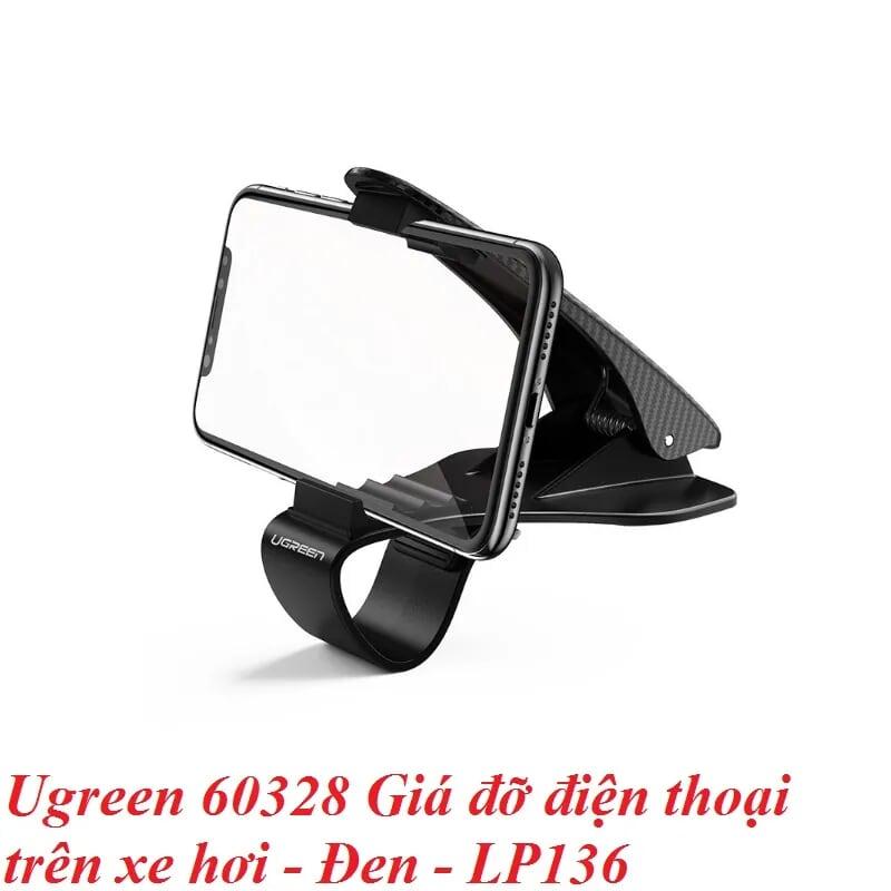 Ugreen UG60328LP136TK Màu Đen Giá đỡ điện thoại trên ô tô chất liệu plastic - HÀNG CHÍNH HÃNG