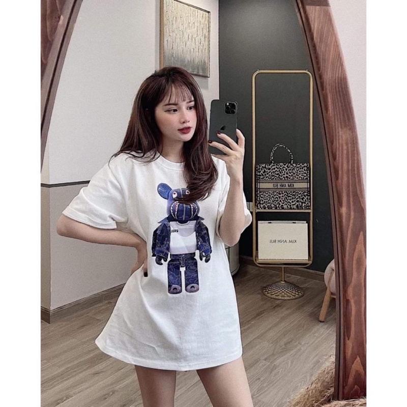 Áo Thun Unisex Form Rộng Hàng QC Cotton Oversize,Hình In Sắc Nét,Phong Cách Hàn Quốc TH205