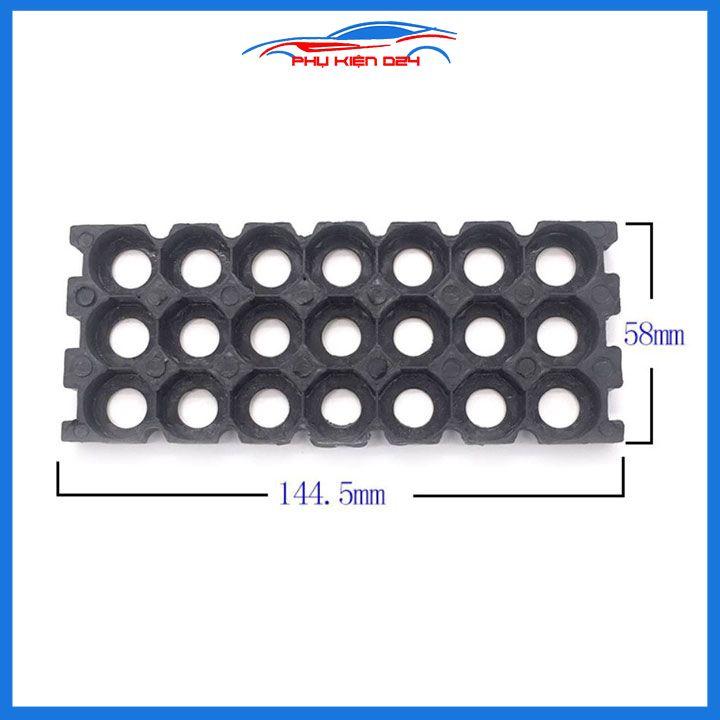 Hộp đựng pin dự phòng có khung cố định 18650 loại 3x7cell chứa tối đa 21 pin dùng làm pin xe đạp, lưu trữ