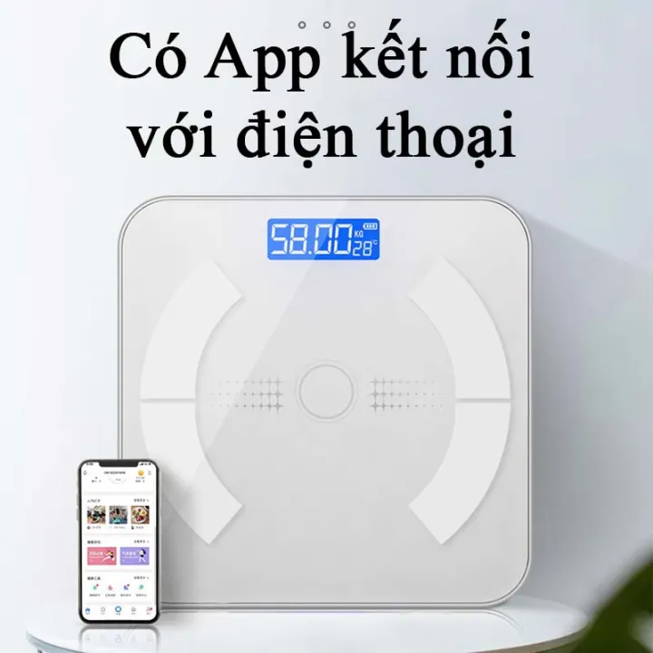 Cân sức khỏe thông minh. dễ dàng sử dụng, nhỏ gọn  -K1467