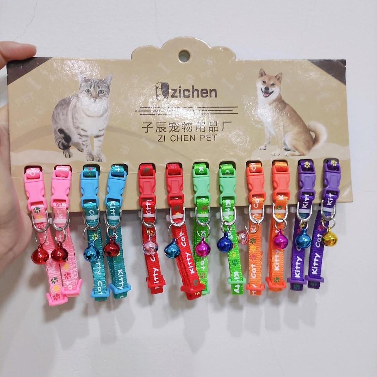 Vòng Cổ Zichen Họa Tiết Cho Mèo Con Nhỏ Bản Nhỏ 0.8cm