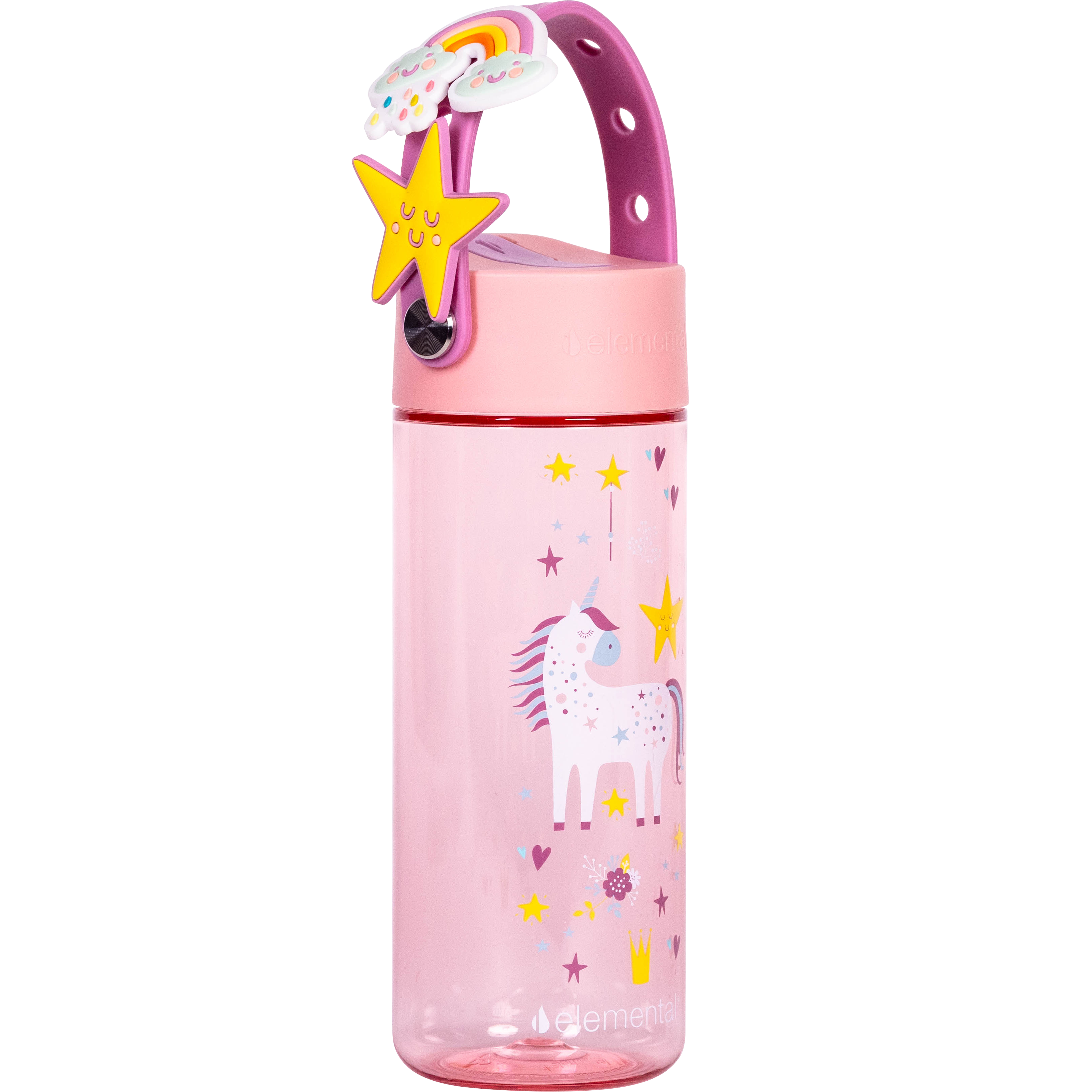 [Elemental chính hãng - Thương hiệu Mỹ] Bình nước Elemental Tritan 530ml dây đeo Charm, 100% an toàn sức khỏe