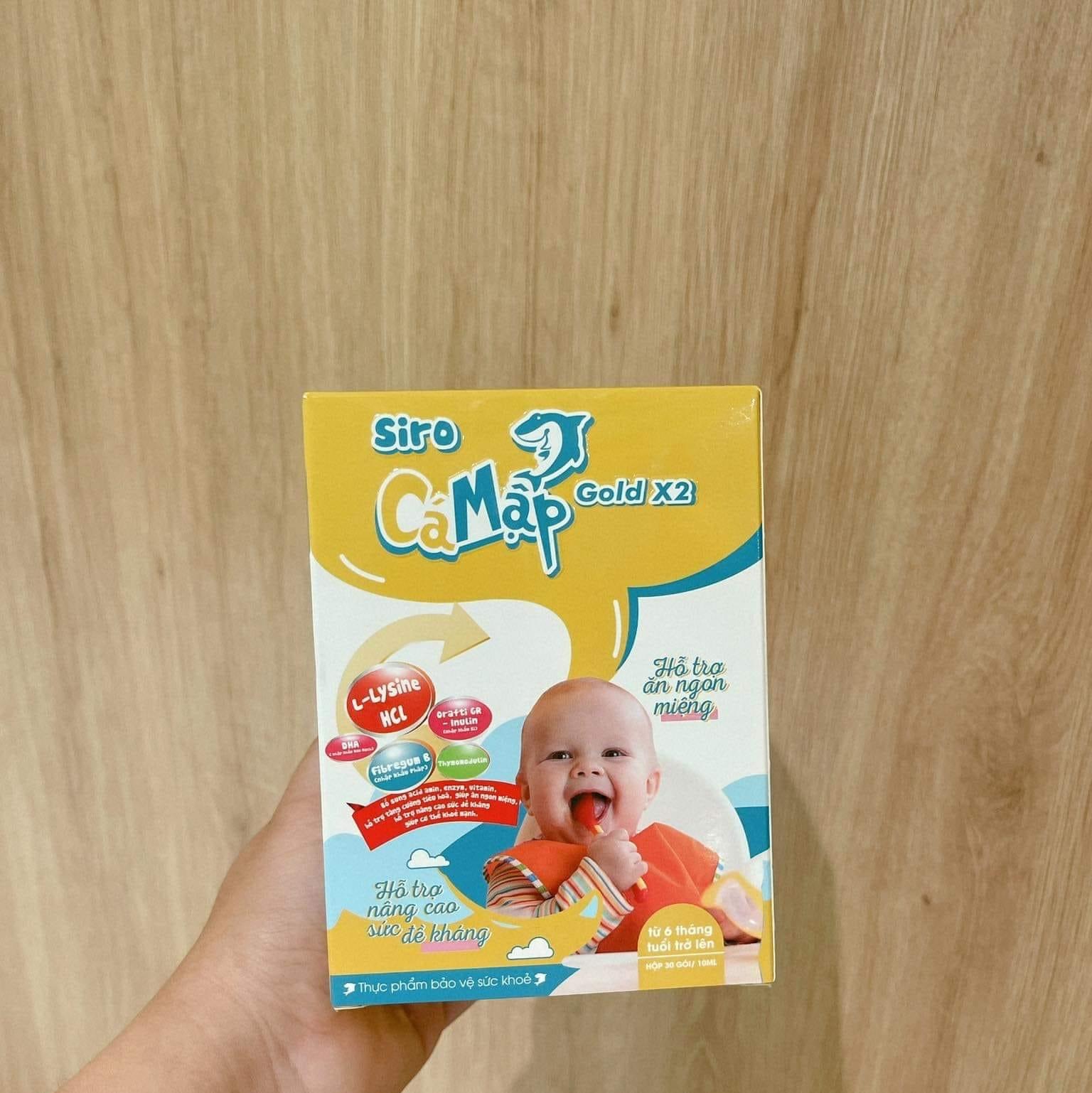 [Tặng 3 Gói] Siro Cá Mập Gold X2 Baby Shark Giúp Bé Hết Biếng Ăn, Chống Táo Bón, Tăng Hệ Miễn Dịch