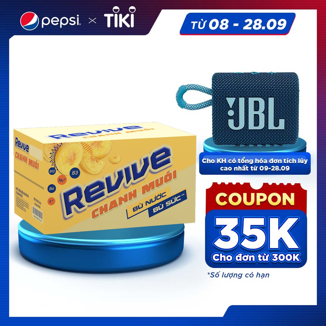 Thùng 24 Chai Nước Giải Khát Revive Chanh Muối