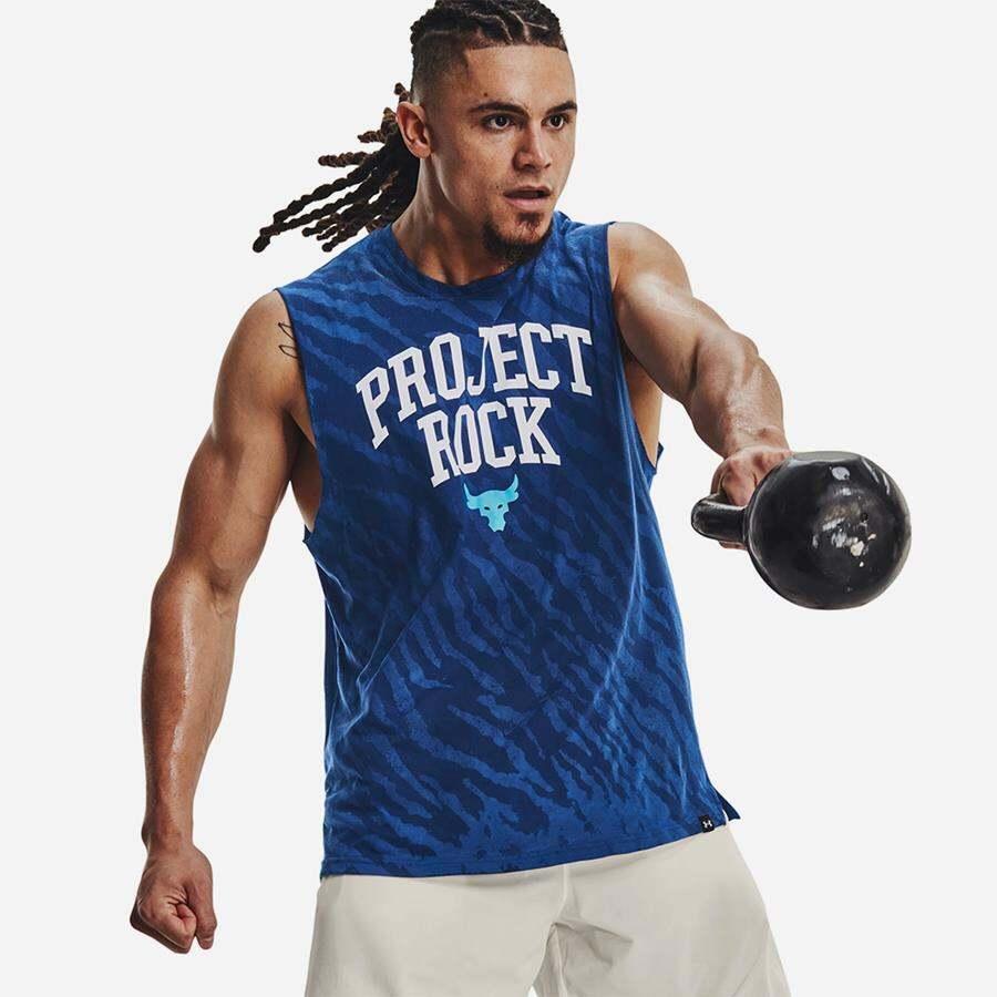 Áo ba lỗ thể thao nam Under Armour The Rock - 1379019-471