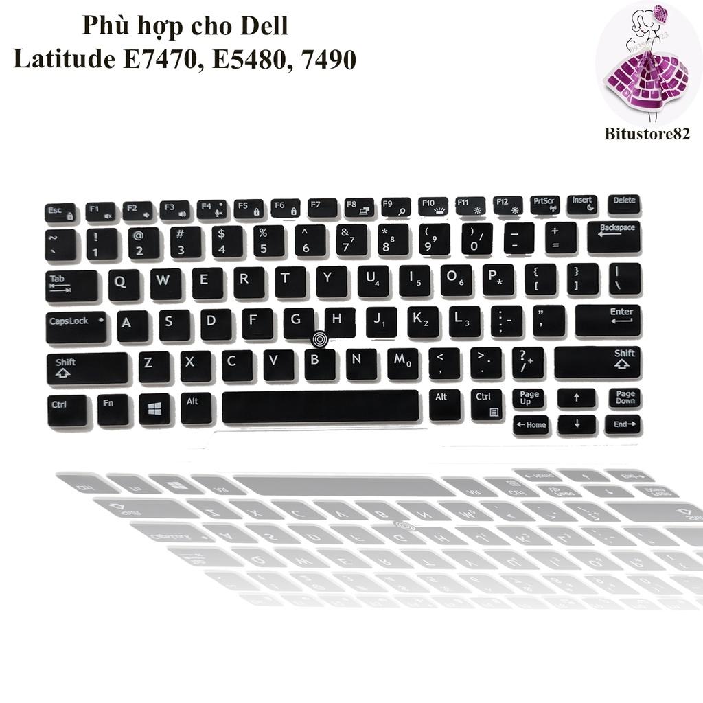 Ốp silicon phủ bàn phím dành cho laptop Dell Latitude E7470, E5480, 7490