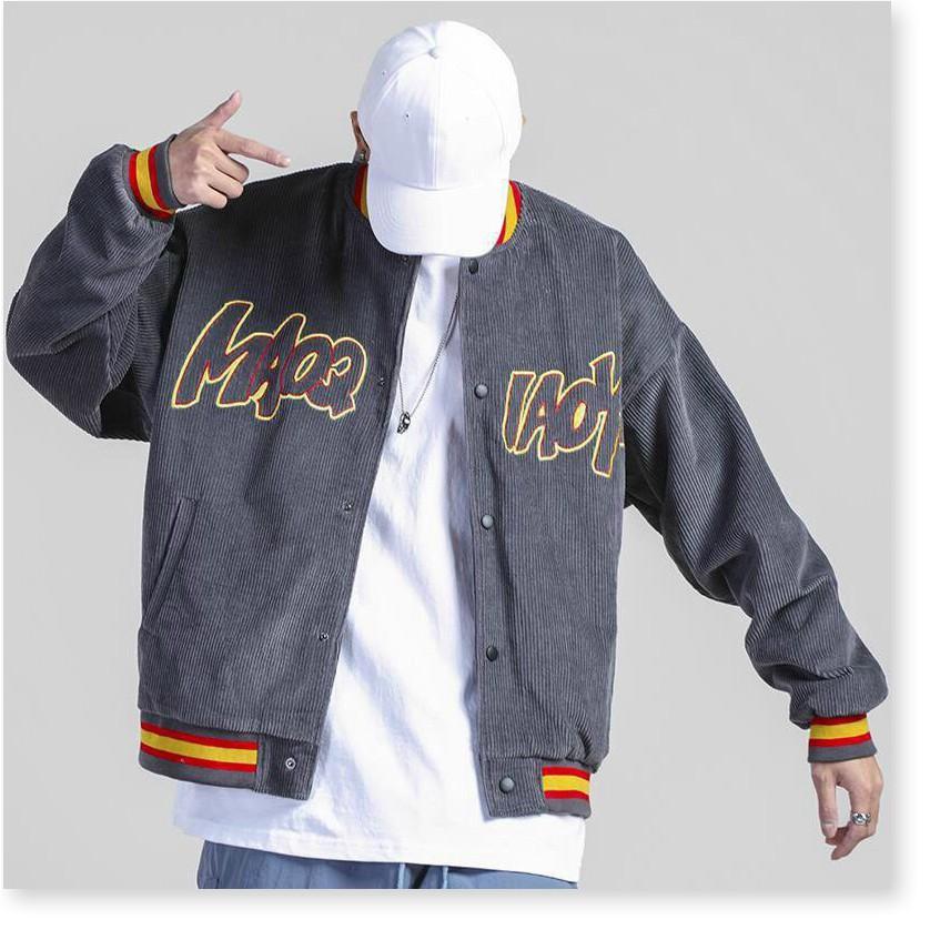 ÁO KHOÁC NHUNG BOMBER UNISEX