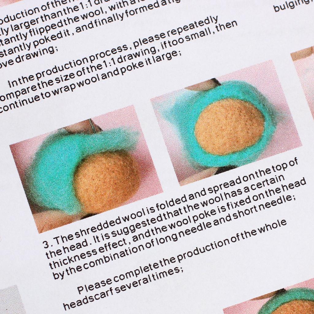 2 Pack Lovely Dog Needle Felting Kits Wool DIY Needlecraft for Beginners