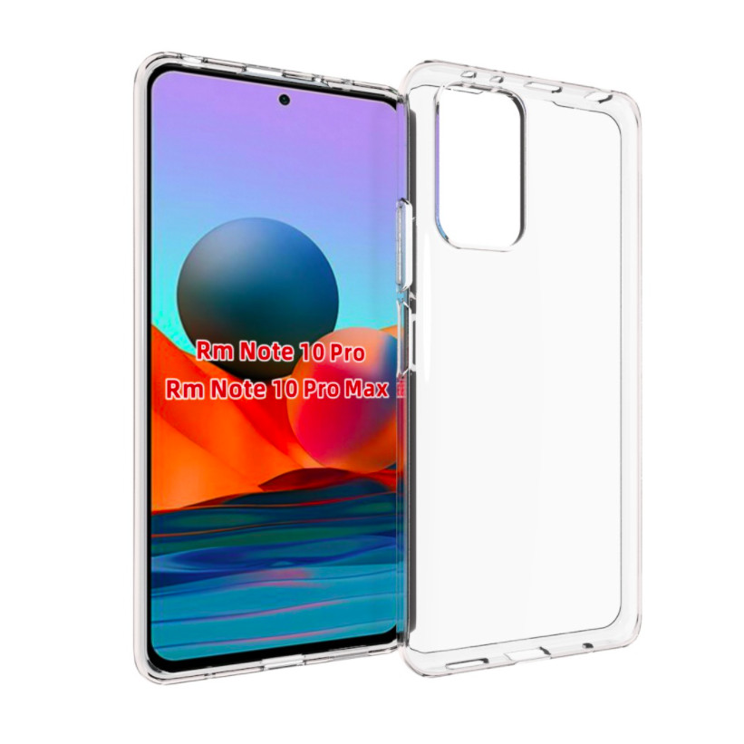 Ốp lưng dẻo mỏng trong suốt cho Xiaomi Redmi Note 10 Pro bảo vệ camera - Hàng nhập khẩu
