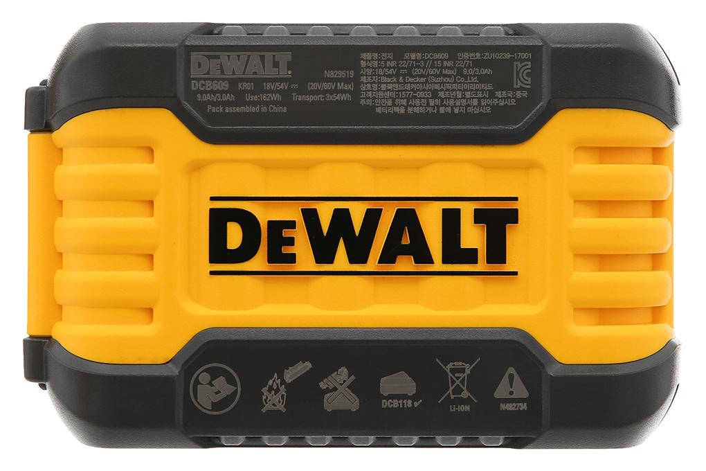 PIN CHO MÁY KHOAN 20V/60V DEWALT DCB609-KR - HÀNG CHÍNH HÃNG