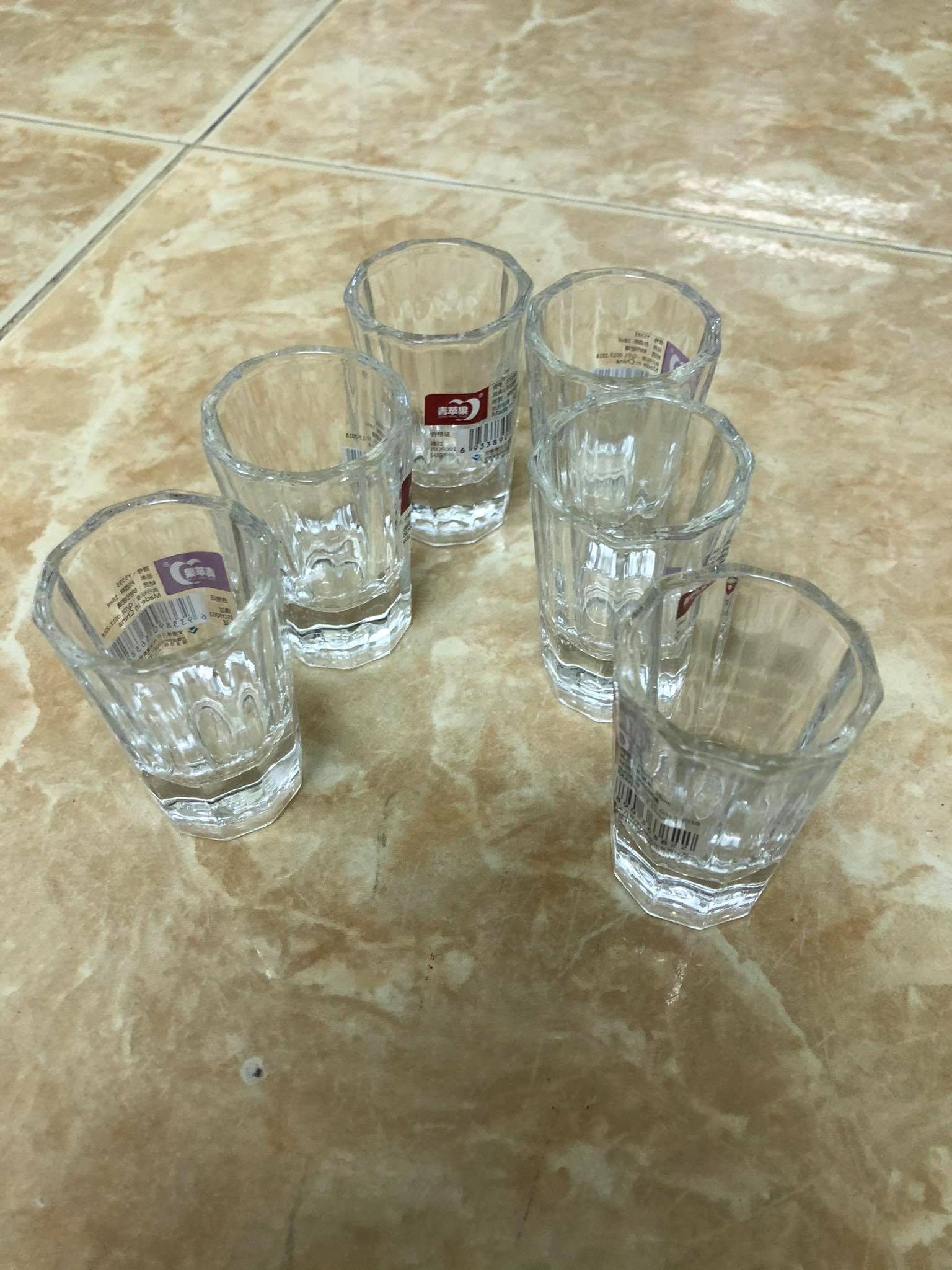 Bộ 6 ly thuỷ tinh trong suốt