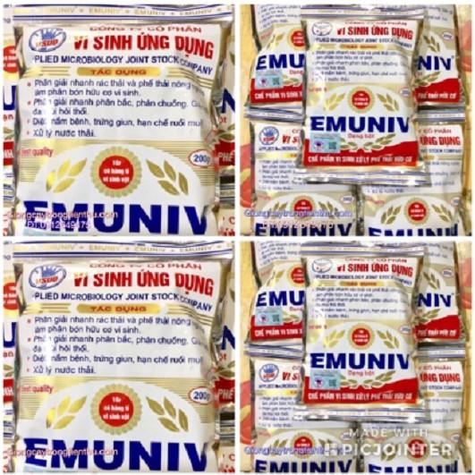 CHẾ PHẨM VI SINH XỬ LÝ PHẾ THẢI HỮU CƠ EMUNIV - 200gr