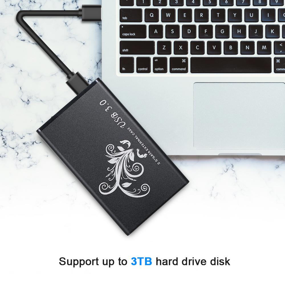 Hộp ổ đĩa cứng 2,5 inch SATA chuyển đổi HDD sang USB3.0 - Xanh lam