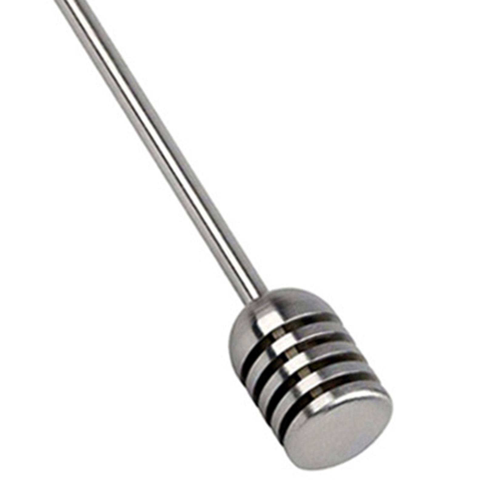 Stainless Steel Honey Dipper Rod Comfortable Grip Kitchen Utensils Anti Rust