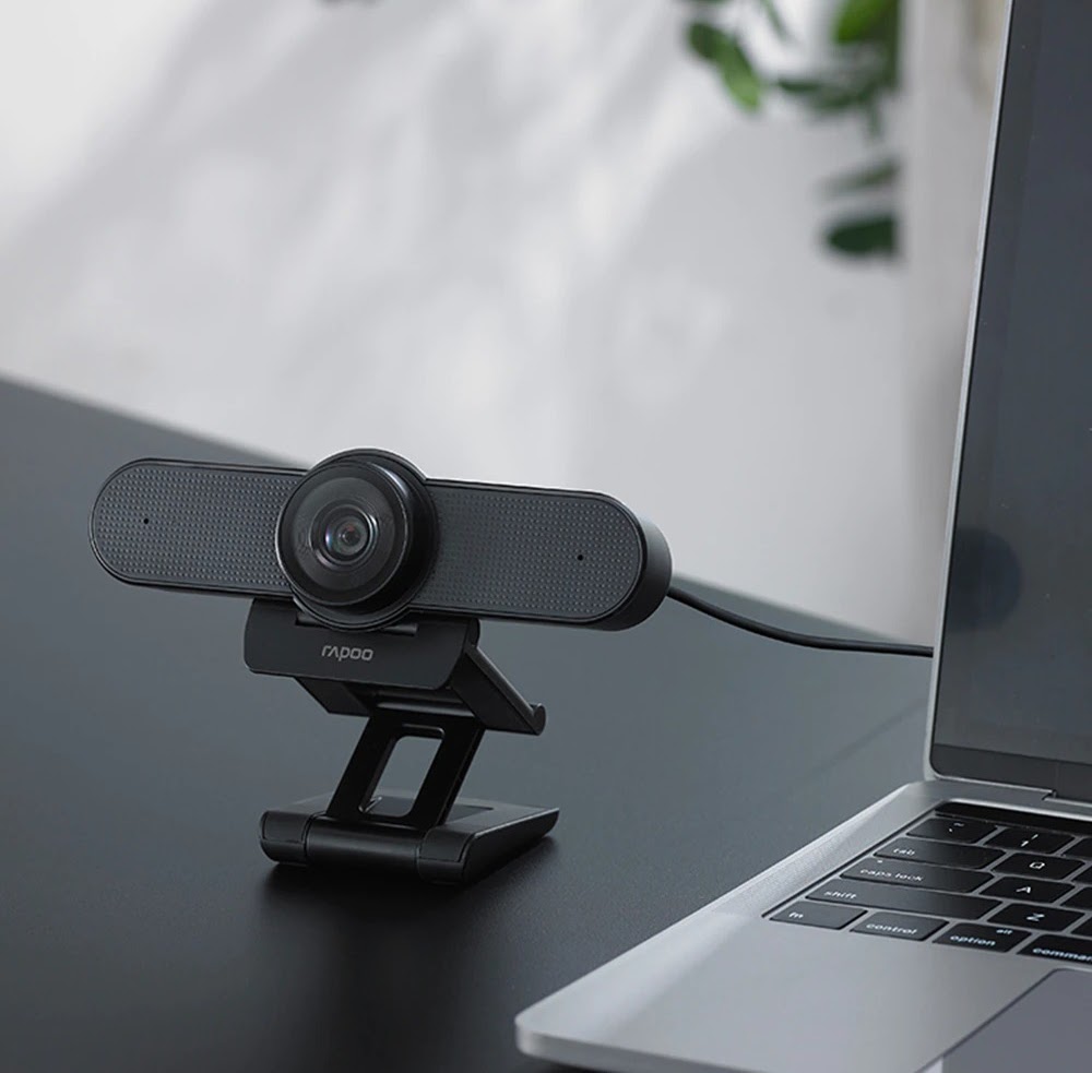 Webcam 4K HD Camera Góc Rộng, Micro Khử Ồn Kép RAPOO C500 - Hàng Chính Hãng