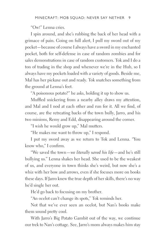 Minecraft Book 12: Mob Squad: Never Say Nether: An Official Minecraft Novel