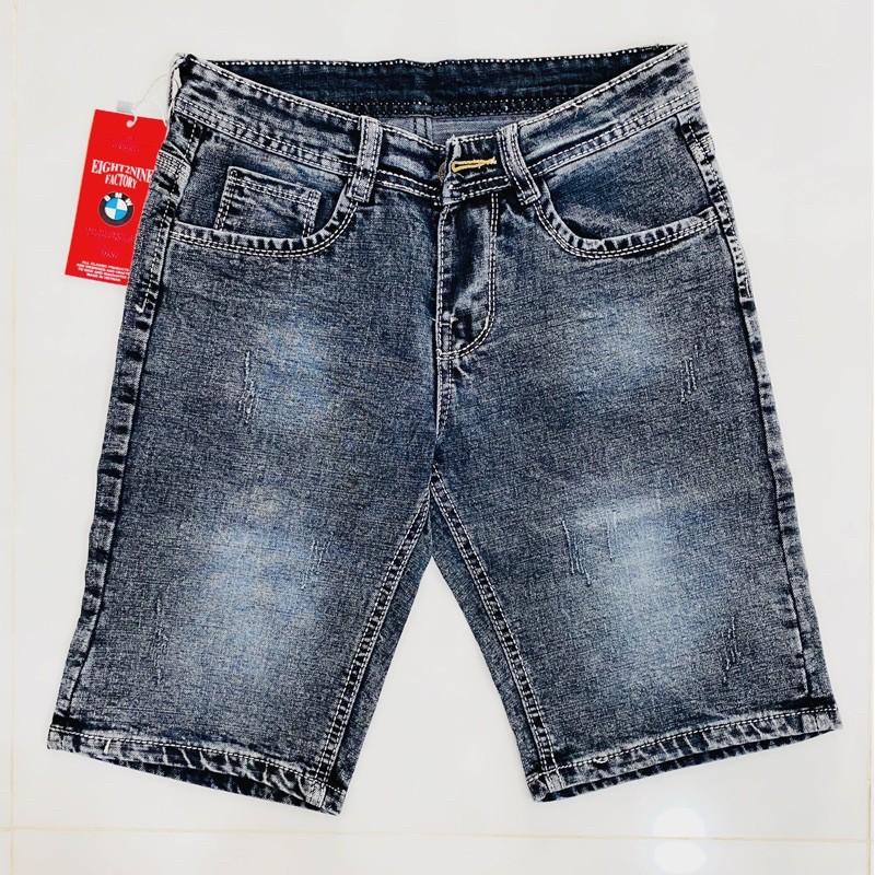 Quần Short Jean Nam Xuất Khẩu Quần Sọt Rin Jean Nam