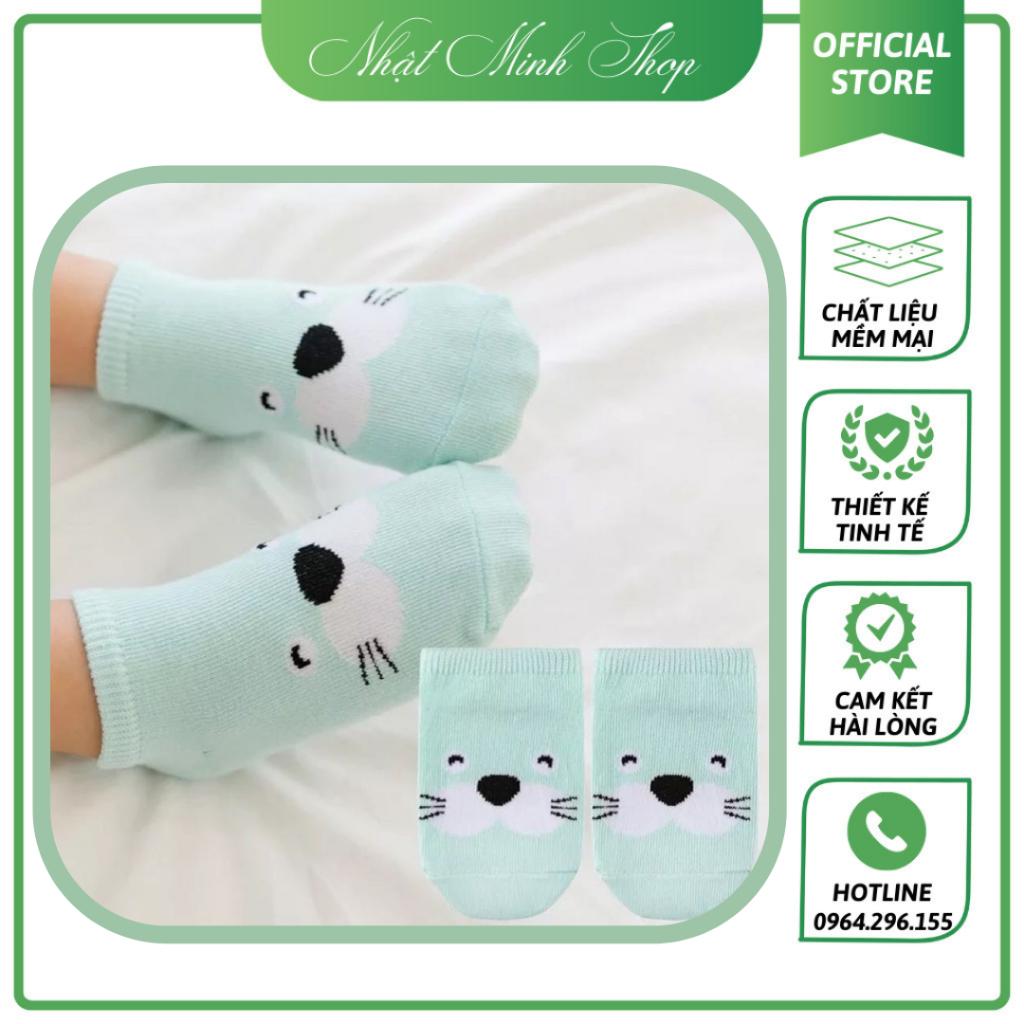 Tất Hình Thú Ngộ Ngĩnh Chống Trượt Dày Dặn Cho Bé 0 -4 Tuổi Hàng Loại 1 Dày Dặn Không Bai Xù 042