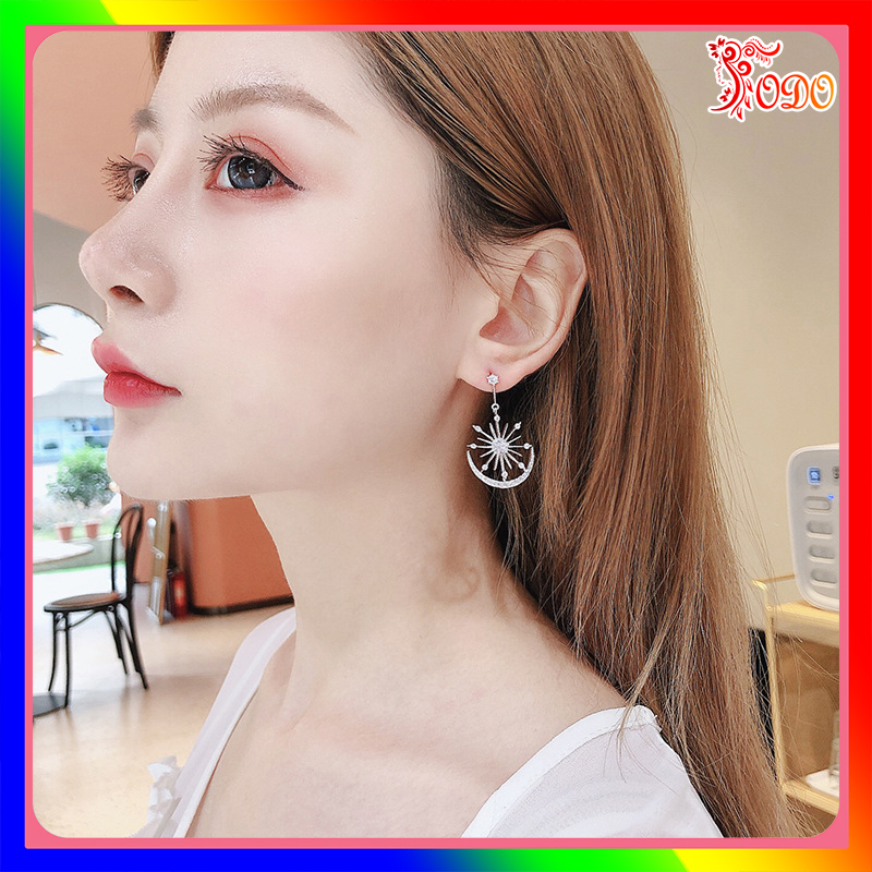 Bông tai kiểu EF362 trẻ trung kiểu dáng lấp lánh phong cách đơn giản thích hợp đi làm - [Thời Trang ToDo]