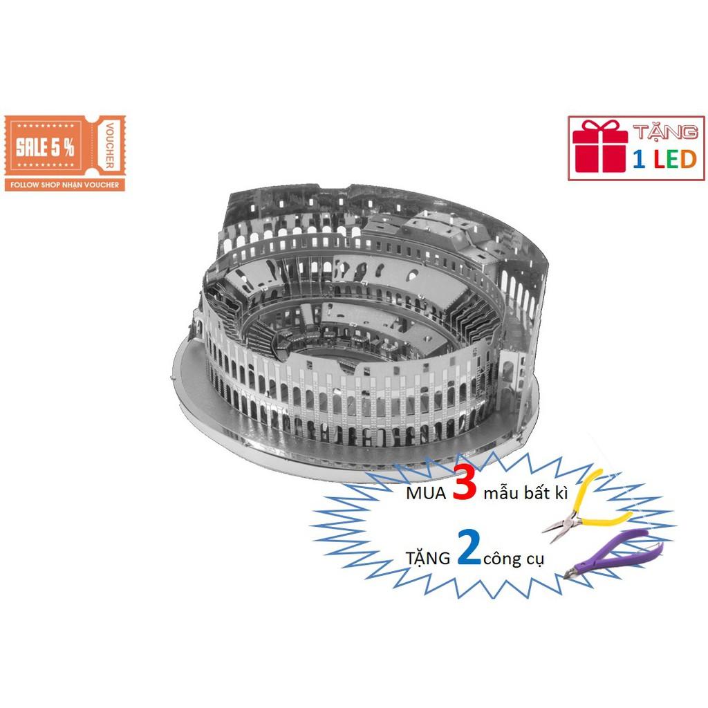 Mô Hình Lắp Ráp 3d Đấu Trường La Mã Colosseum - Rome