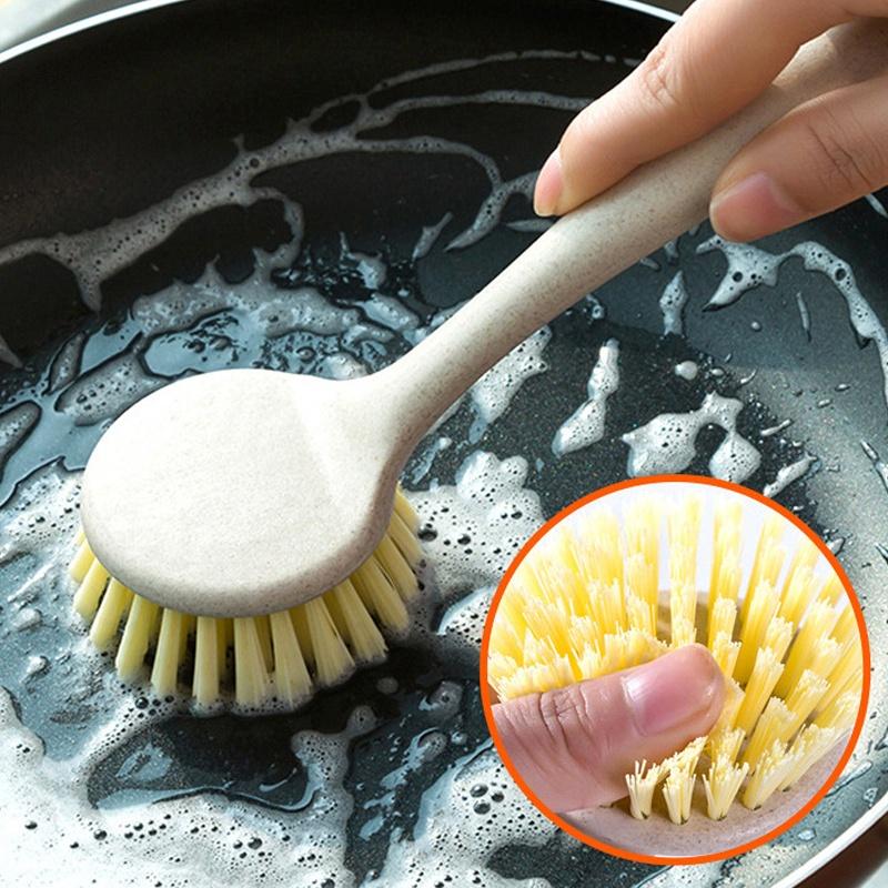 Bàn Chải Vệ Sinh Nhà Bếp Có Tay Cầm Dài Tiện Dụng