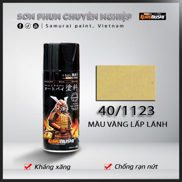 Sơn xịt Samurai Kurobushi - MÀU VÀNG ĐỒNG 1123 (400ml)