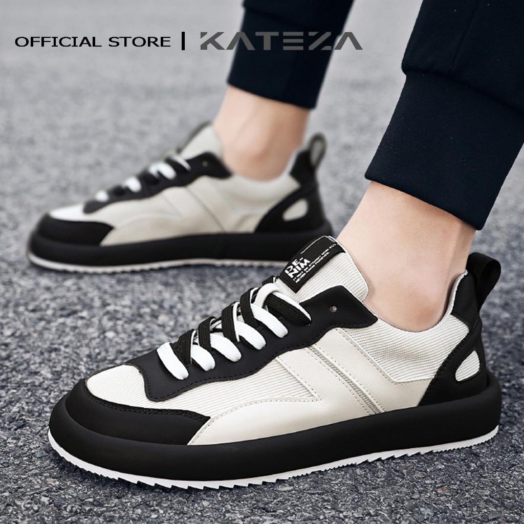 Giày sneaker nam KATEZAG61 chất liệu vải kết hợp da thoáng khí phong cách trẻ trung năng động full size