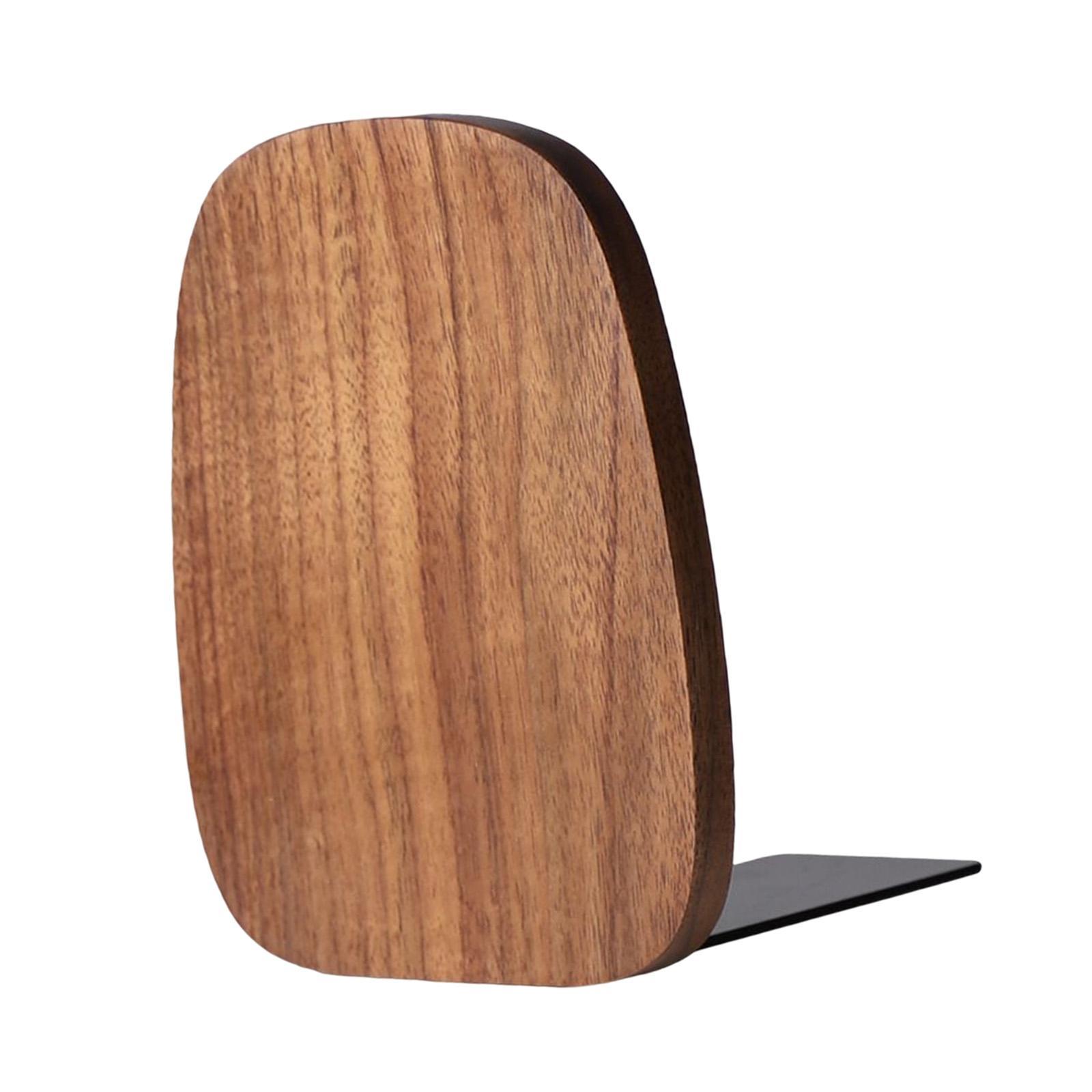 Books Stopper Book Support Wooden Bookends for Bedroom Office Office Workers