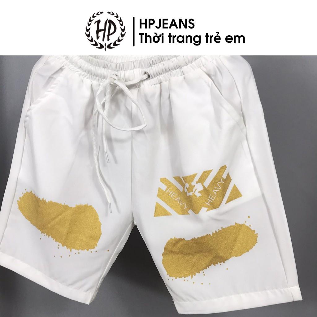 Quần Đùi Bé Trai HPJEANS514 HẬU BÙI Quần Đùi Trẻ Em HP Jeans Chất Liệu Đũi Cho Các Bé Từ 6 Đến 10 Tuổi