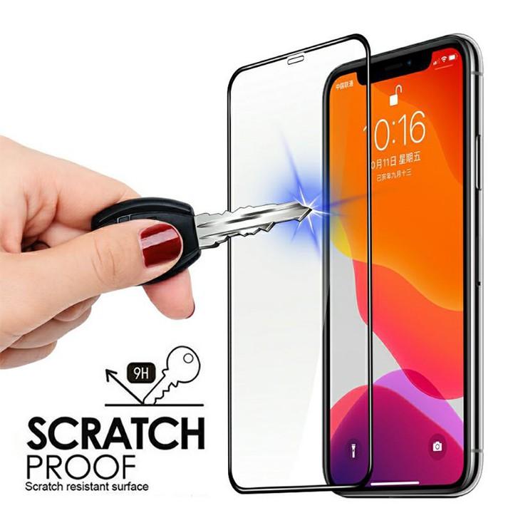 Kính Cường Lực Dành Cho Điện Thoại iPhone 12 Pro Max 9D Full Keo Full Màn - Miếng Dán Màn HÌnh Cao Cấp - Màu Đen