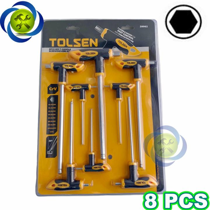 Bộ lục giác chữ T 8 cây Tolsen 20062 (2-10mm)