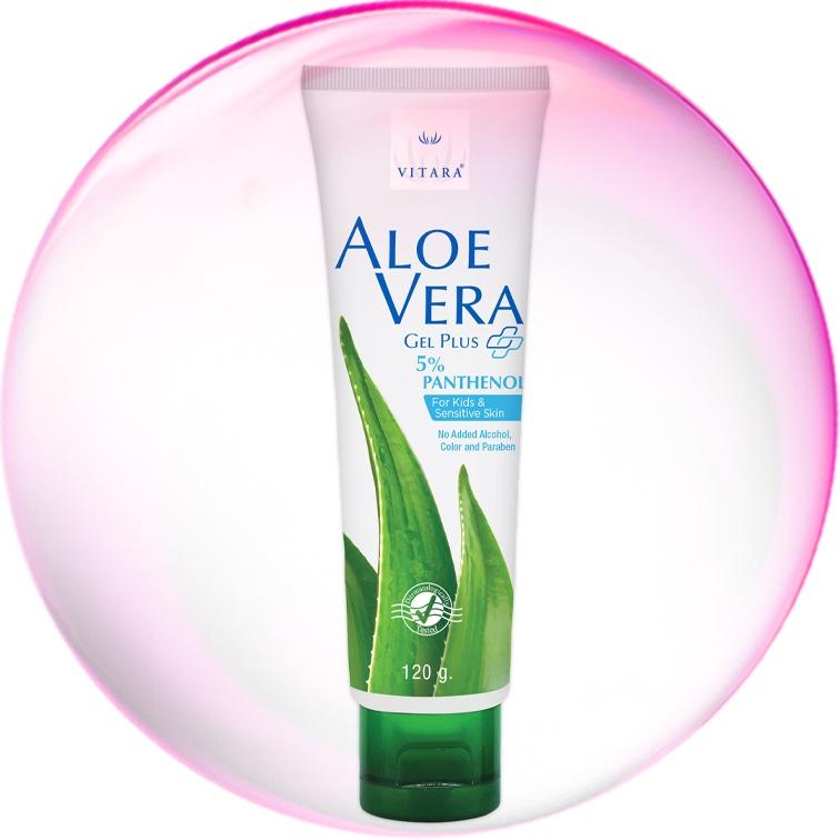 Gel Thoa Dịu Da Bị Kích Ứng Aloe Vera Plus 5% Panthenol Thái Lan (T/120gr)