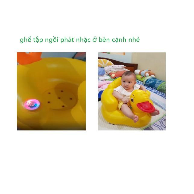 Ghế hơi -ghế tập ngồi bằng hơi hình vịt Loại Lớn cho bé BABY