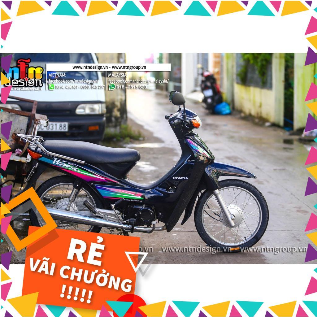 Tem Rời Wave Nhỏ Mẫu Zin Hồng Xanh Đen