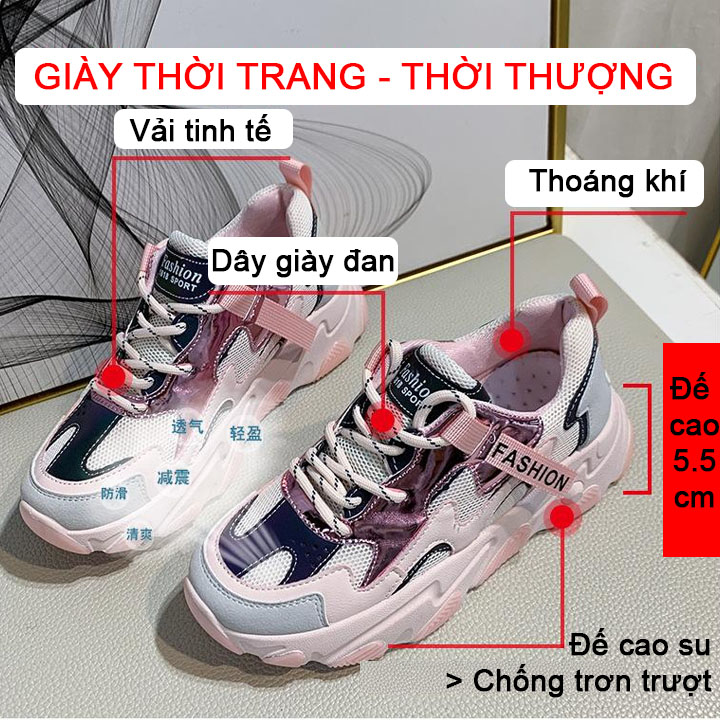 Giày thể thao nữ kiểu dáng đẹp ôm chân phong cách Nhật Bản mã 209