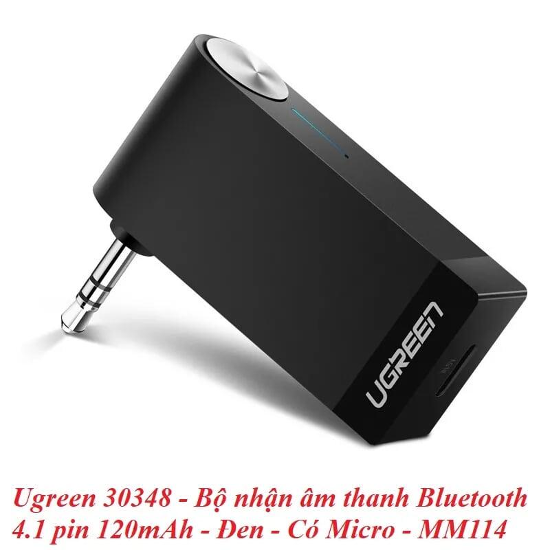 Ugreen UG30348MM114TK BT 4.1 màu Đen Thiết bị nhận âm thanh Bluetooth có Micro - HÀNG CHÍNH HÃNG