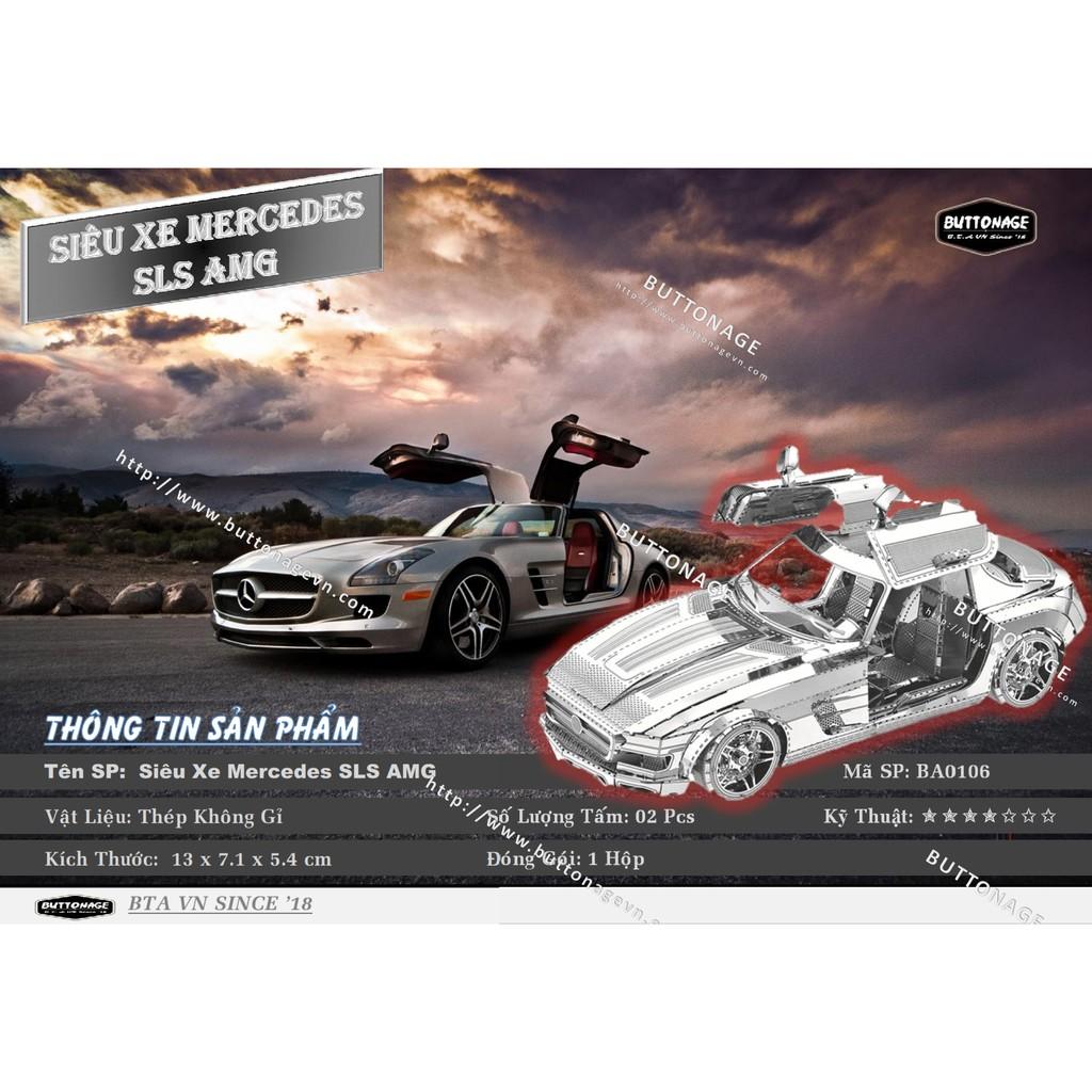 Mô Hình Lắp Ráp 3d Siêu Xe Mercedes SLS