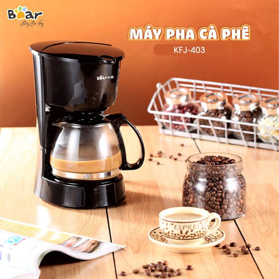 Máy pha cà phê Bear KFJ-403. Máy pha café chính hãng BEAR cao cấp HAGU - Hàng chính hãng