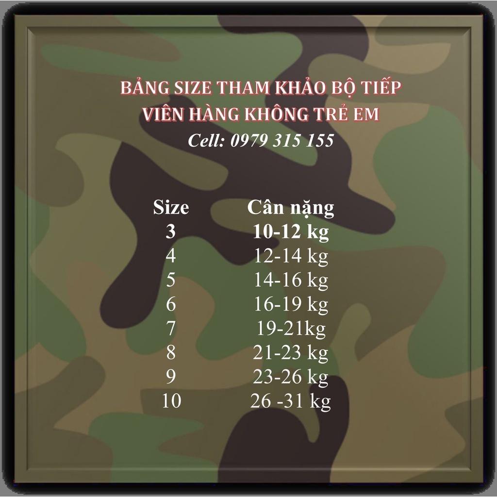 Bộ quần áo tiếp viên hàng không cho bé (kèm mũ)