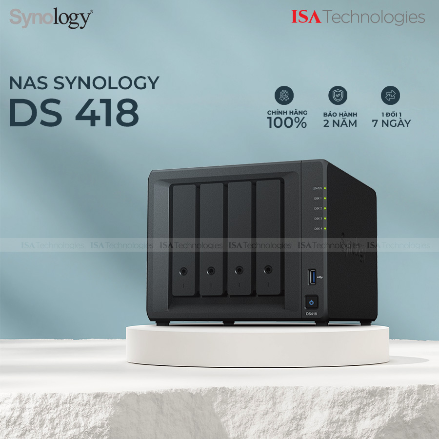 img Thiết Bị Lưu Trữ Mạng Nas Synology DS418 Hàng Chính Hãng