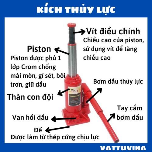 Kich thủy lực 2 tấn, con đội thủy lực 2 tấn