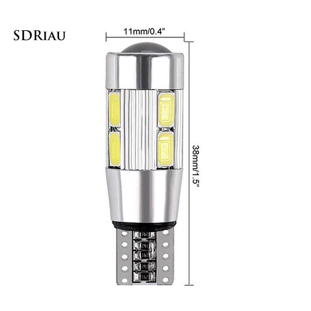 Set 2 đèn bóng LED T10 W5W 5630 cho ô tô