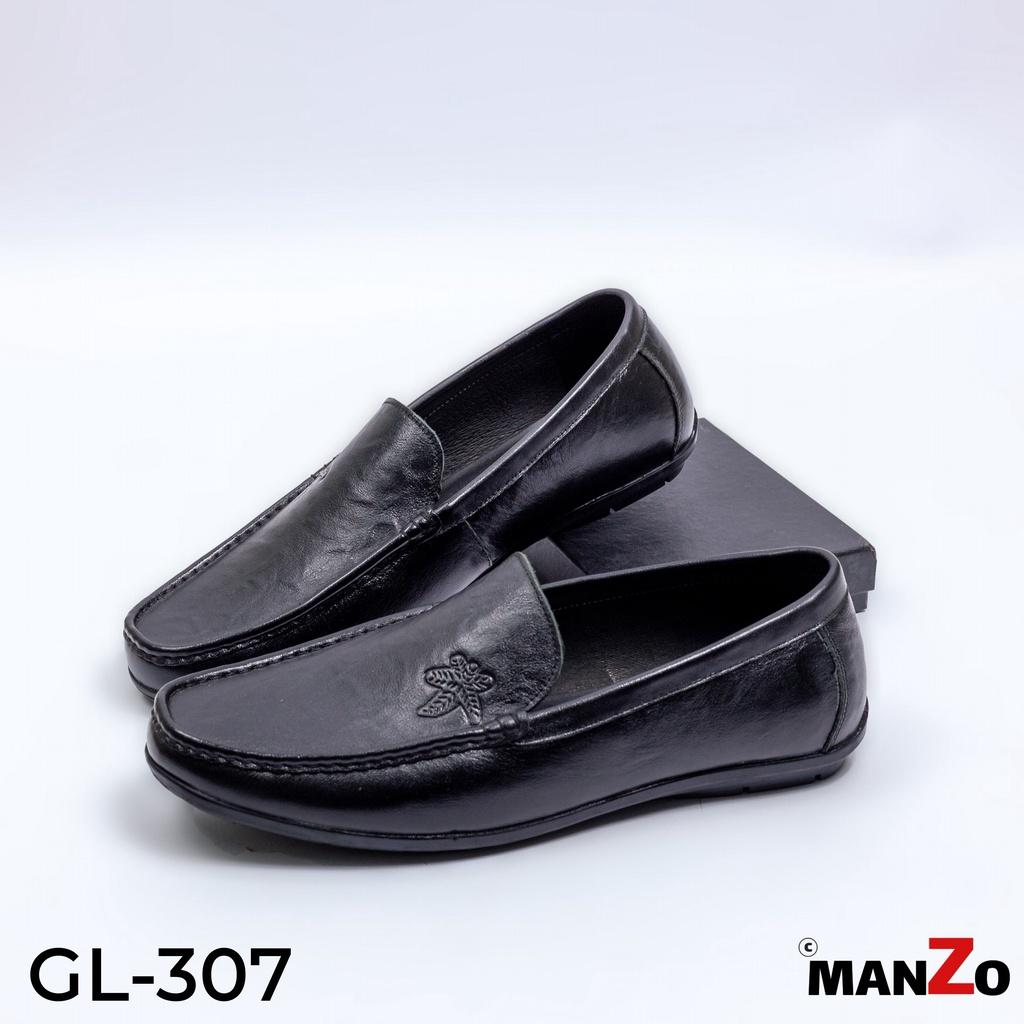 Giày mọi da bò cao cấp - Giầy da nam bảo hành 12 tháng tại Manzo store - GL307